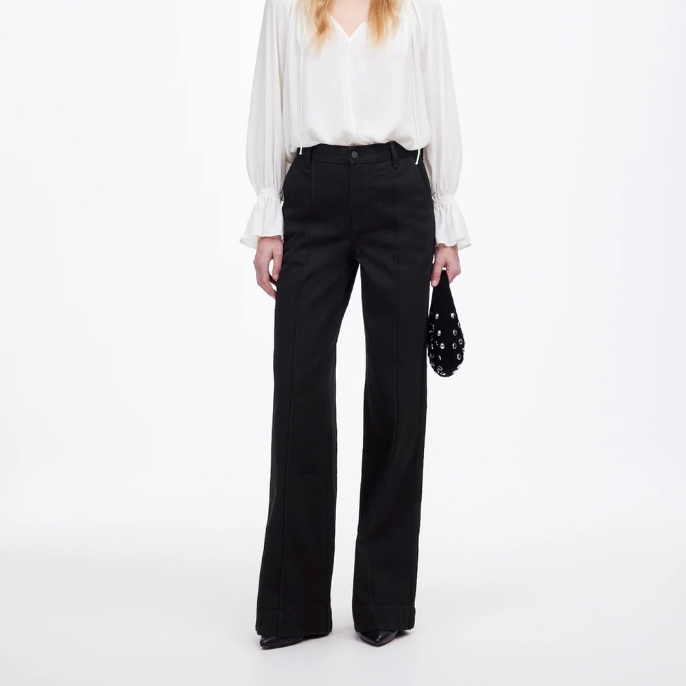 NWT Madewell Black Wide-Leg Jeans